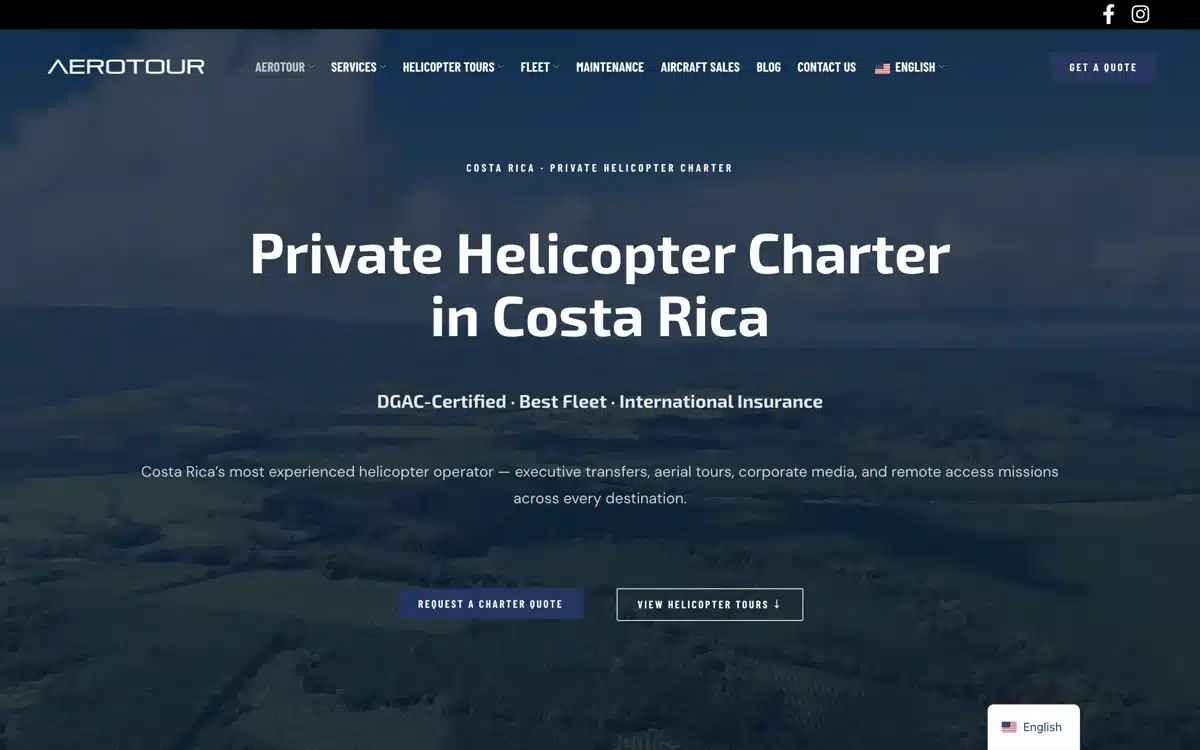 Sitio web de Aerotour