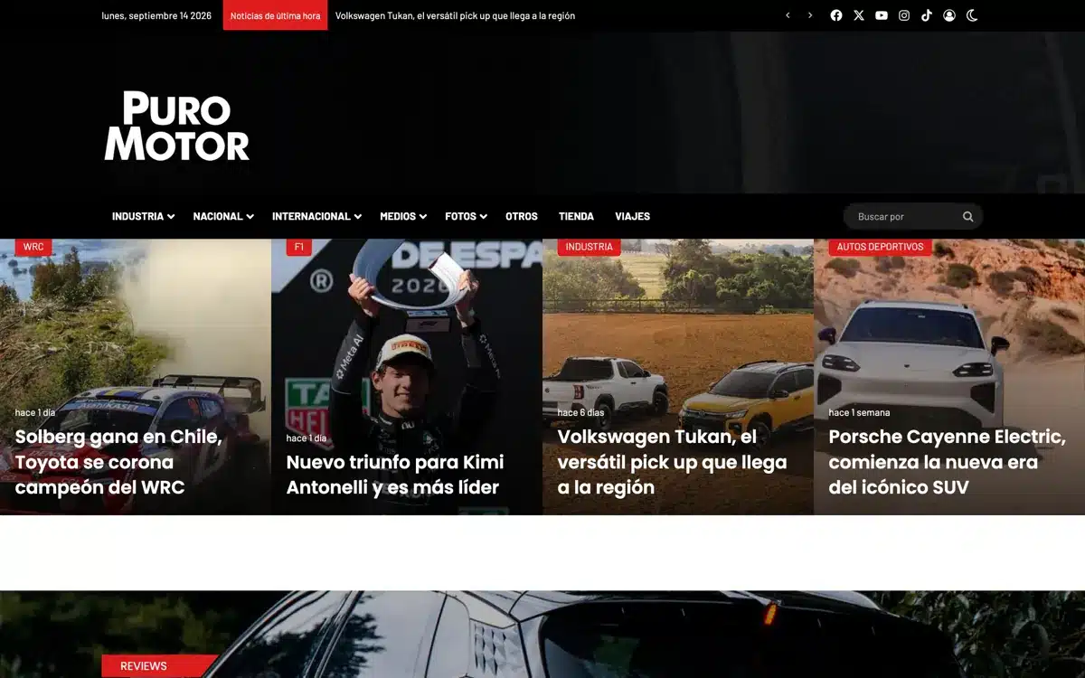 Sitio web de Puro Motor