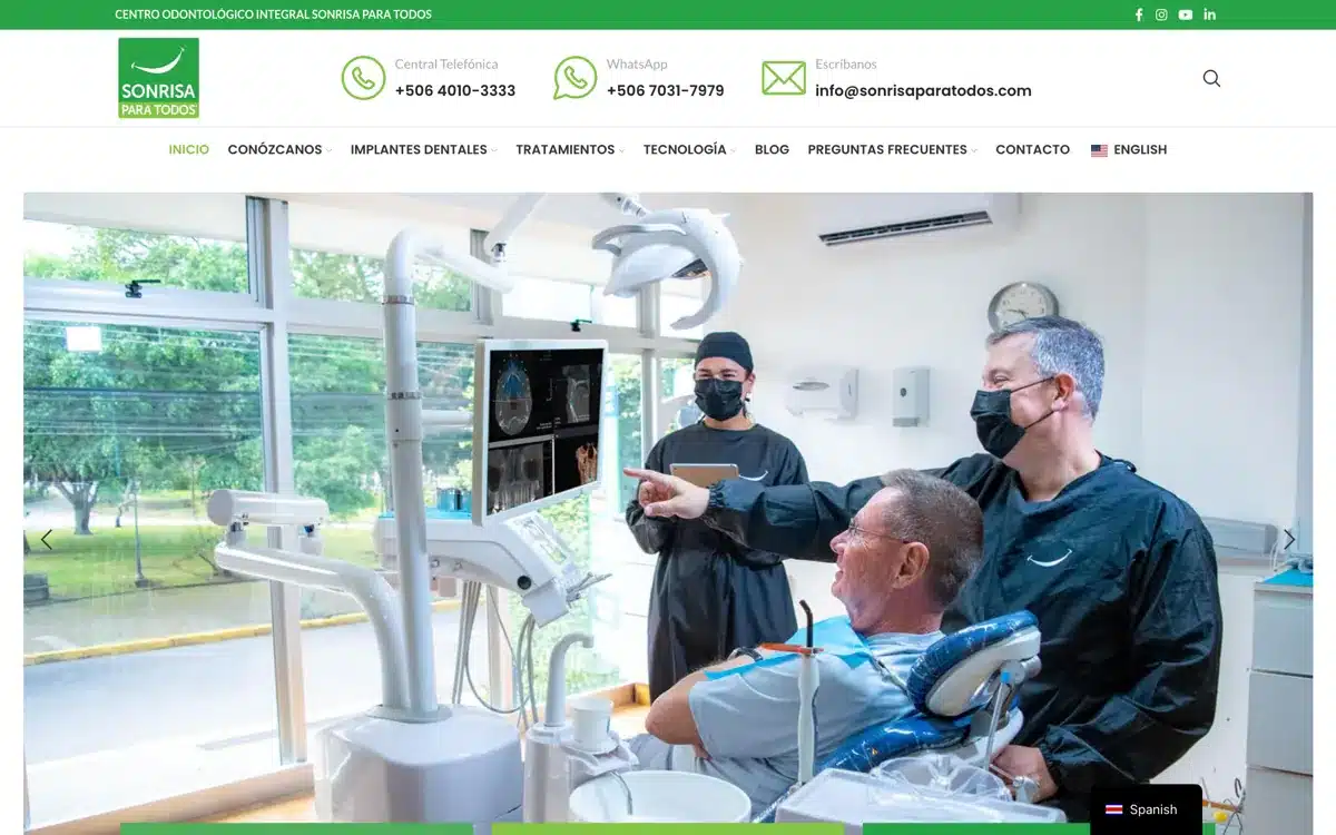 Sitio web de Sonrisa Para Todos